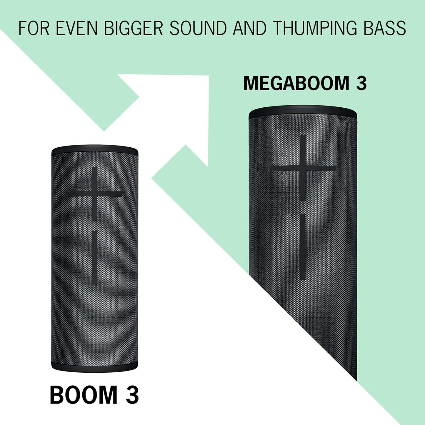Ultimate Ears Boom 3 Portable Waterproof Bluetooth Speaker - Night Black by Ultimate Ears (Renewed)