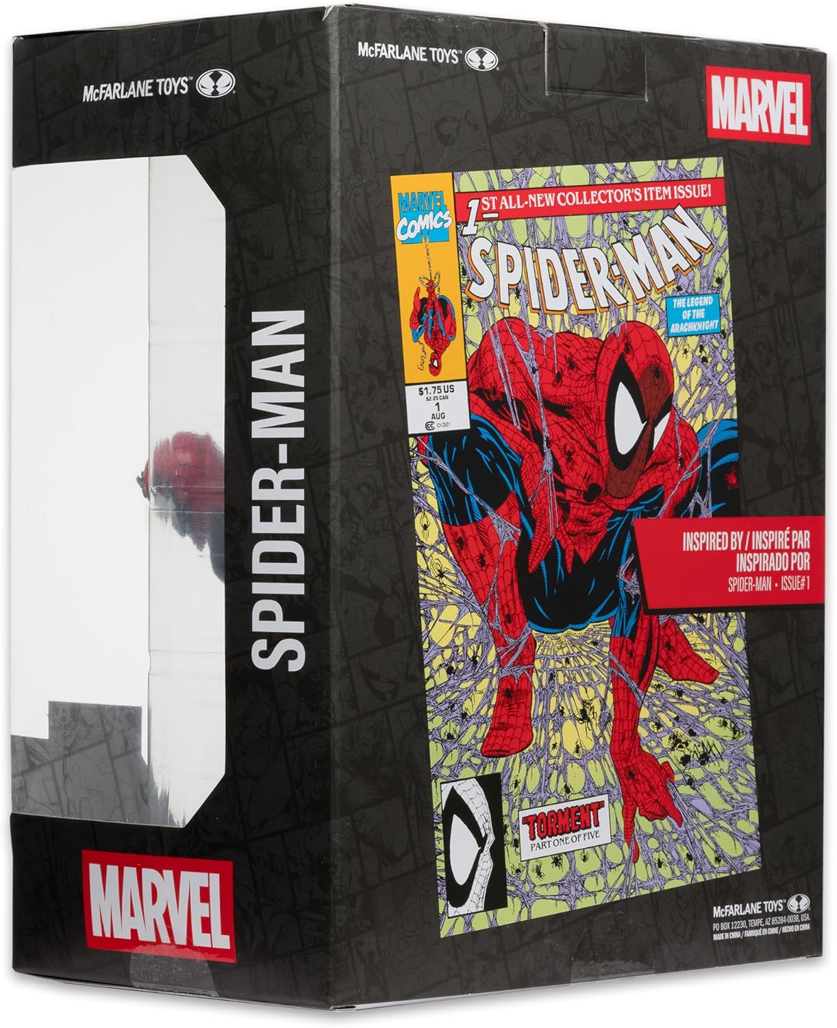 McFarlane Toys - Marvel Spider-Man Scale Collectible with Scene (Spider-Man )