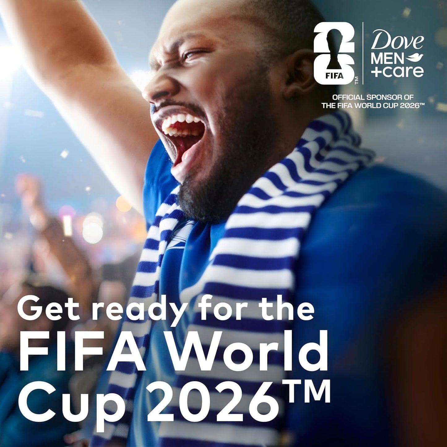 Dove Men+Care Limited Edition FIFA Dry Spray Antiperspirant Deodorant For Men Striker Swag for 72H Protection - 3.8 oz (Pack of 2)