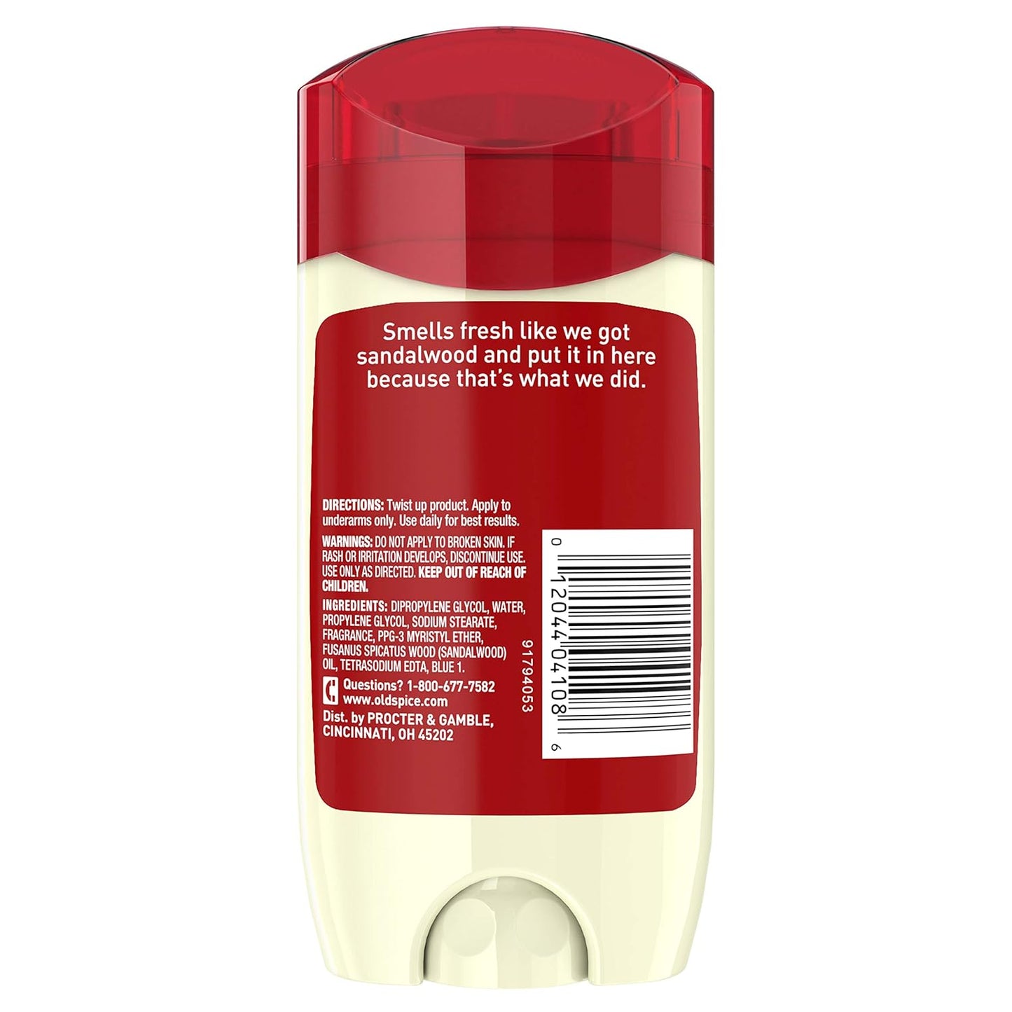 Old Spice Aluminum Free Deodorant for Men, Timber with Sandalwood Scent (Pack of 3)