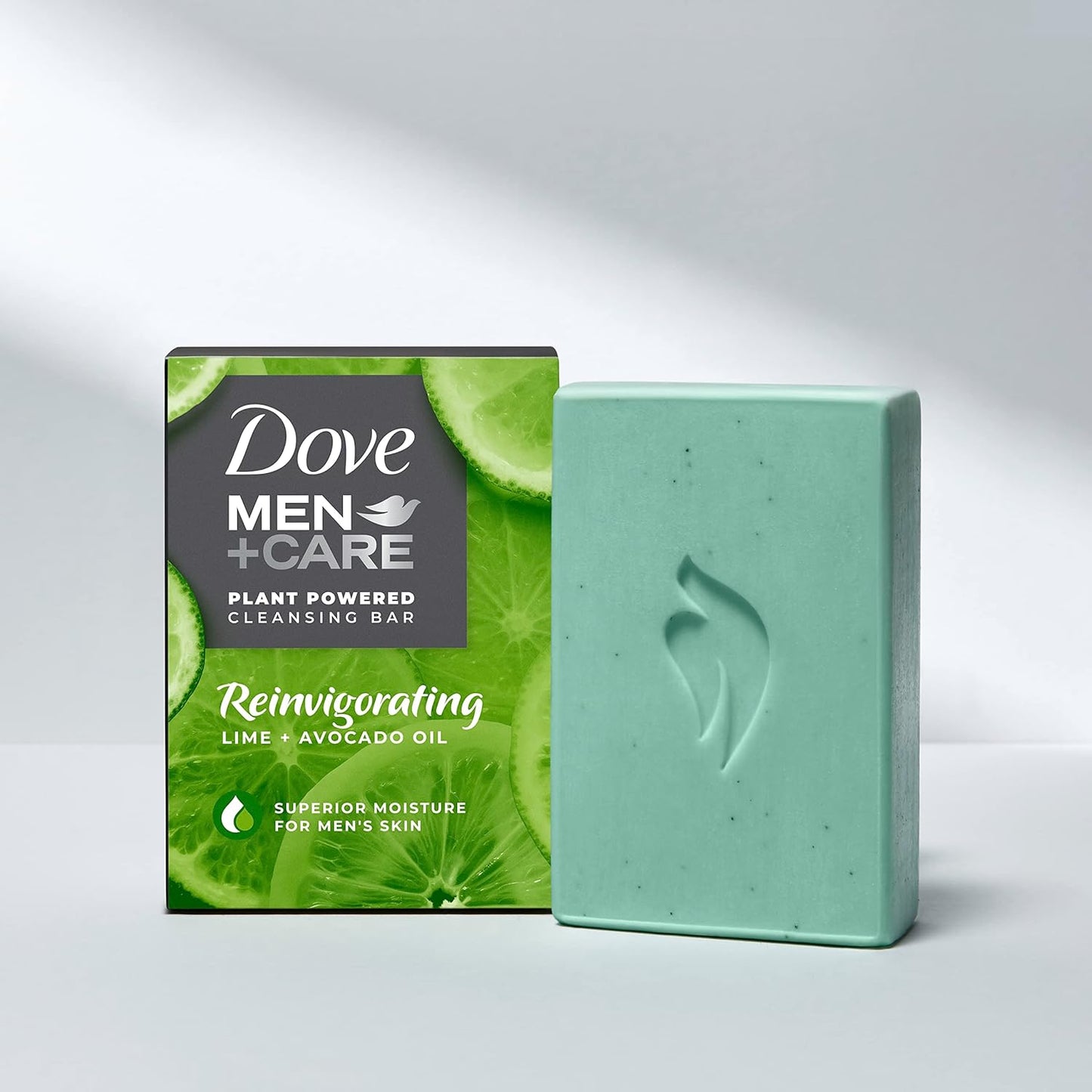 DOVE MEN Plant-Powered Natural Essential Oil 4-in-1 Bar Soap for Men's Body, Hair, Face and Shave (4PK)