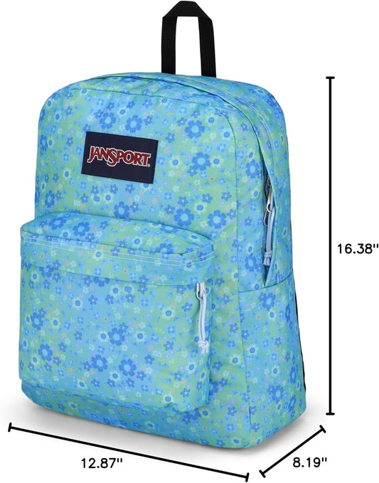 JanSport SuperBreak One Rugsakke - Duursame, Liggewig Boeksak met 1 Hoofkompartement, Voorste Nutssak met Ingeboude Organiseerder - Premium Rugsak, Baby Blossom Blue