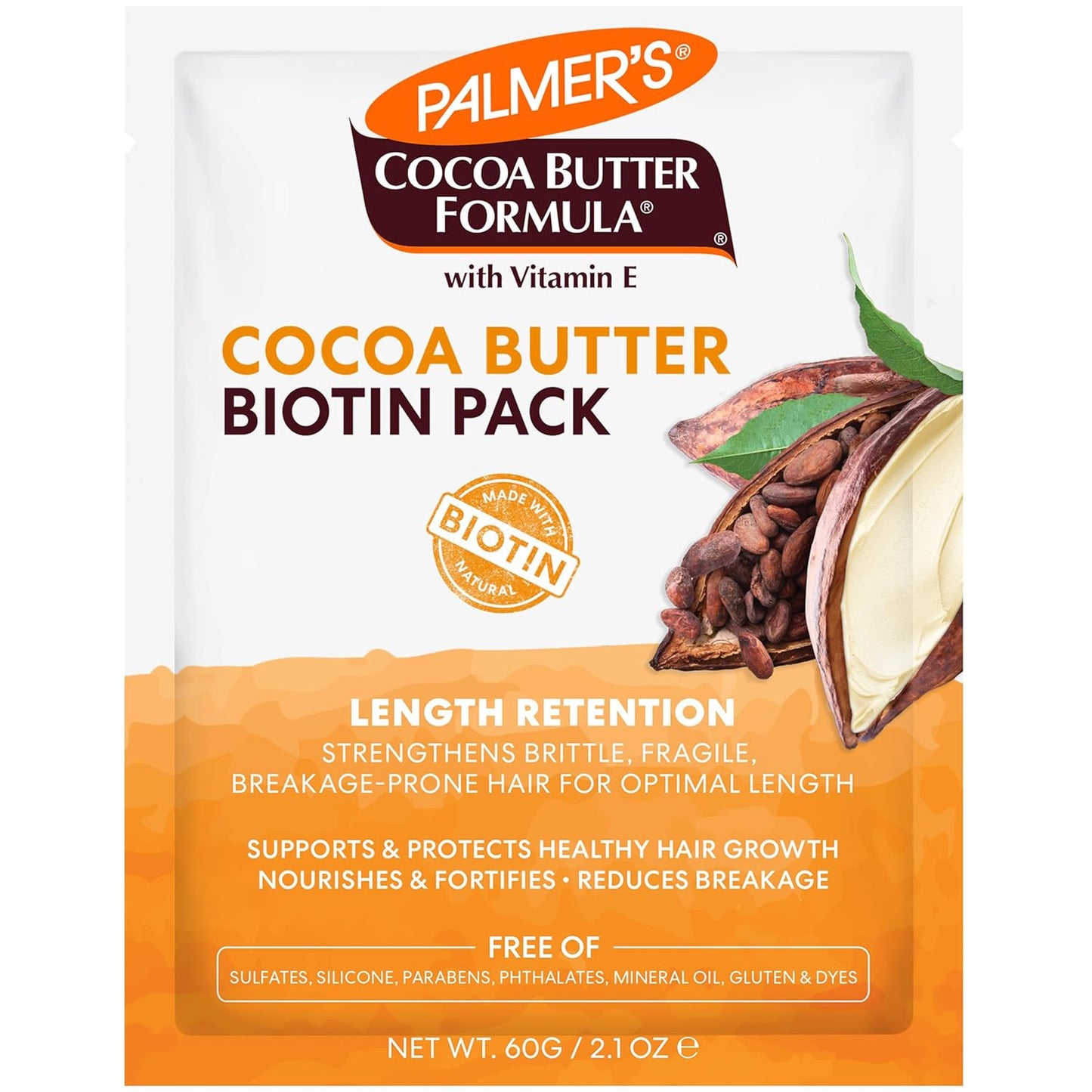 Palmer's Cocoa Butter & Biotin Length Retention Biotin Pack  (2.1 0z) - Pack of 5