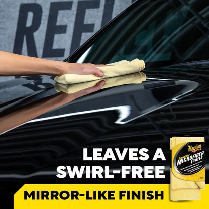 Meguiar's Supreme Shine Microfiber Handdoeke vir motors, Absorberende Ultra-Plush – 3-pak