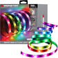 Monster Smart RGB+IC LED Strip Lights 100ft – Sound Reactive Strip Lights for Bedroom, App & Voice Control, RGB Light Strip for Room, Alexa Google Home, Razer Chroma Sync - 540 RGB+IC LED Lights