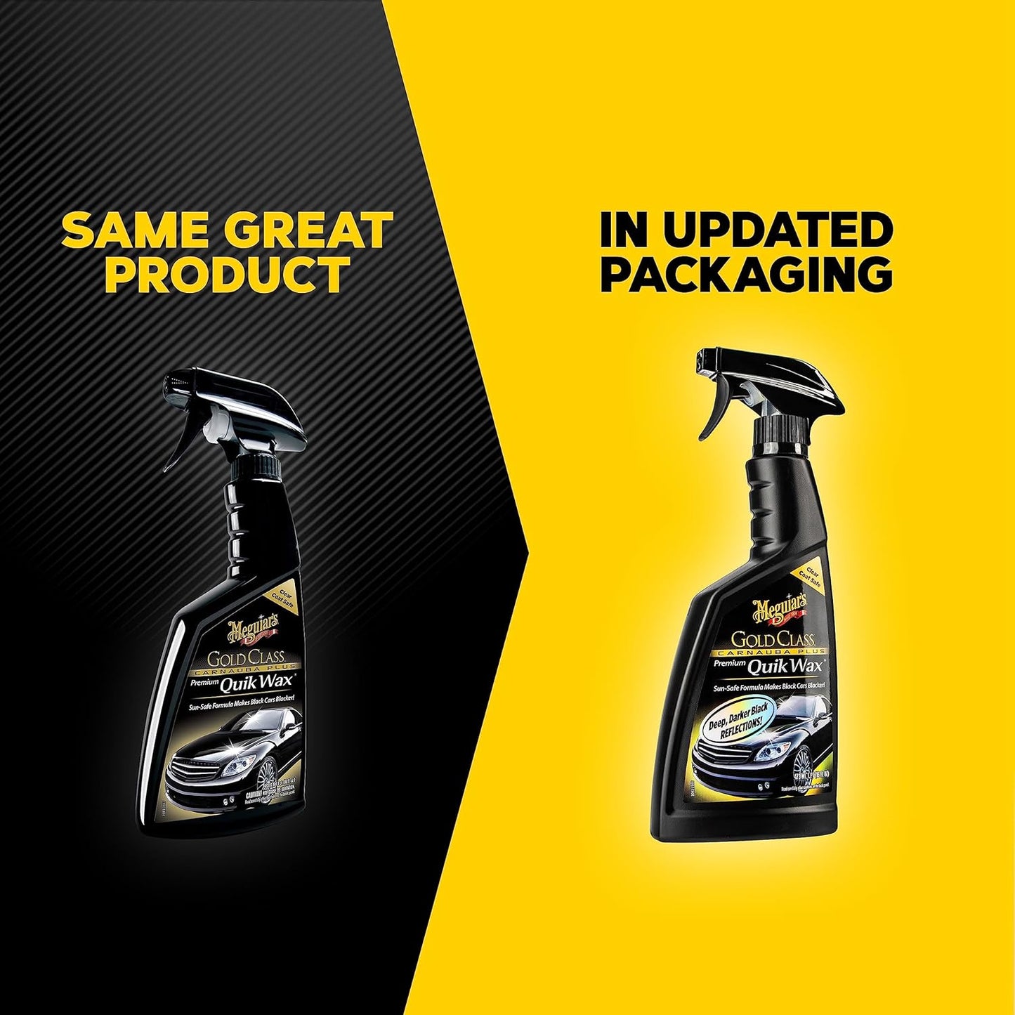 Meguiar's Gold Class Carnauba Quik Wax, Spesiale Mengsel vir Rykheid en Glans (473 ml)