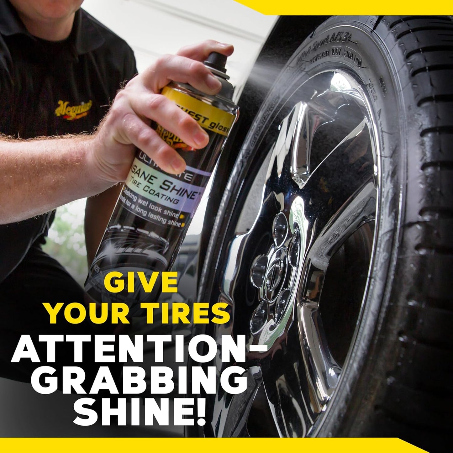 Meguiar's Ultimate Insane Shine Bandbedekking Blywende Natvoorkoms Swart Glans Uiteindelike Beskerming (443 ml)
