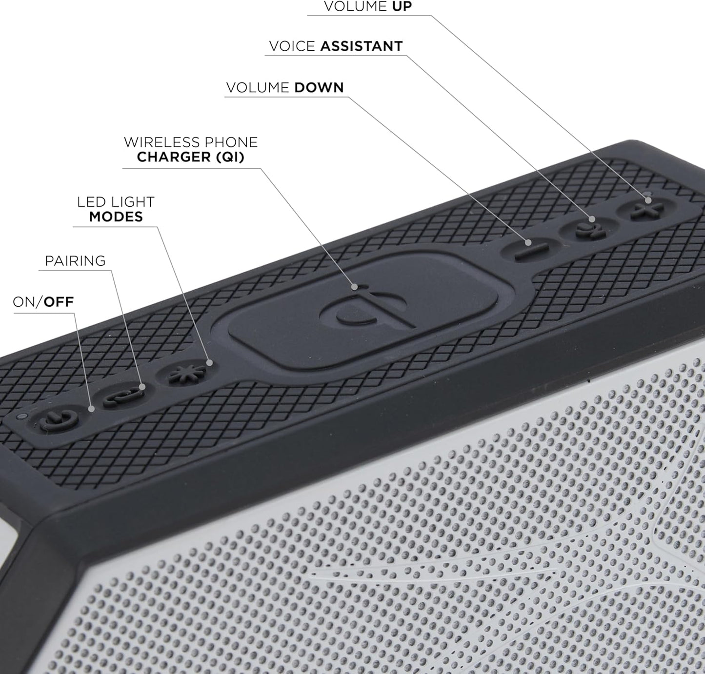 Altec Lansing - Draagbare Bluetooth-luidspreker HYDRABLAST 2.0, Waterdig IP67, 20W Uitsetkrag, Magnetiese Bluetooth-luidspreker (Raiders)