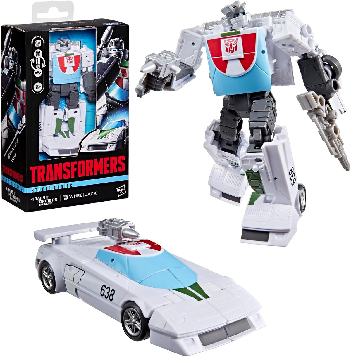 Transformers Studio Series The The Movie Wheeljack, Deluxe Class 5-Inch Converting Action Figure, Robot Toys for Ages (8+)