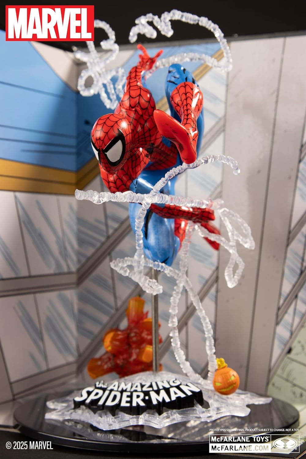 McFarlane Toys - Marvel Spider-Man Scale Collectible with Scene (The Amazing Spider-Man )