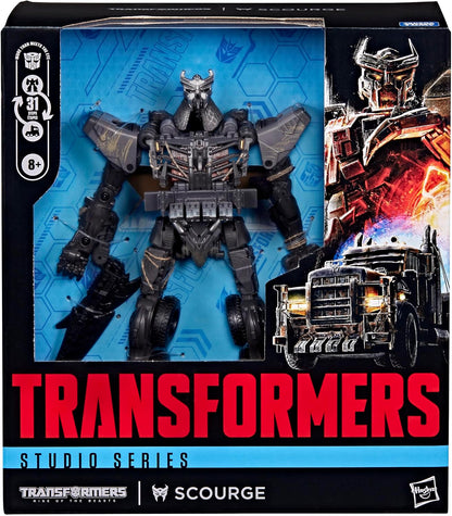 Transformers Studio Series Rise of the Beasts Scourge, Collectible Converting 8.5-inch Leader Class Action Figure (8+)