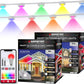 Monster Smart Permanent Outdoor Lights, 150ft, 108 LED Eaves Lights, RGB+IC+WW, Weather & Water Resistant, App & Voice Control, Compatible with Alexa & Google, Halloween, Christmas, Year-Round
