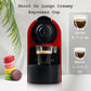Mixpresso Red Espresso Coffee Machine – Compact 1400W Single Serve Coffee Maker Compatible with Nespresso OriginalLine Capsules, One-Touch Operation, 19-Bar Italian Pump, 27oz Water Tank