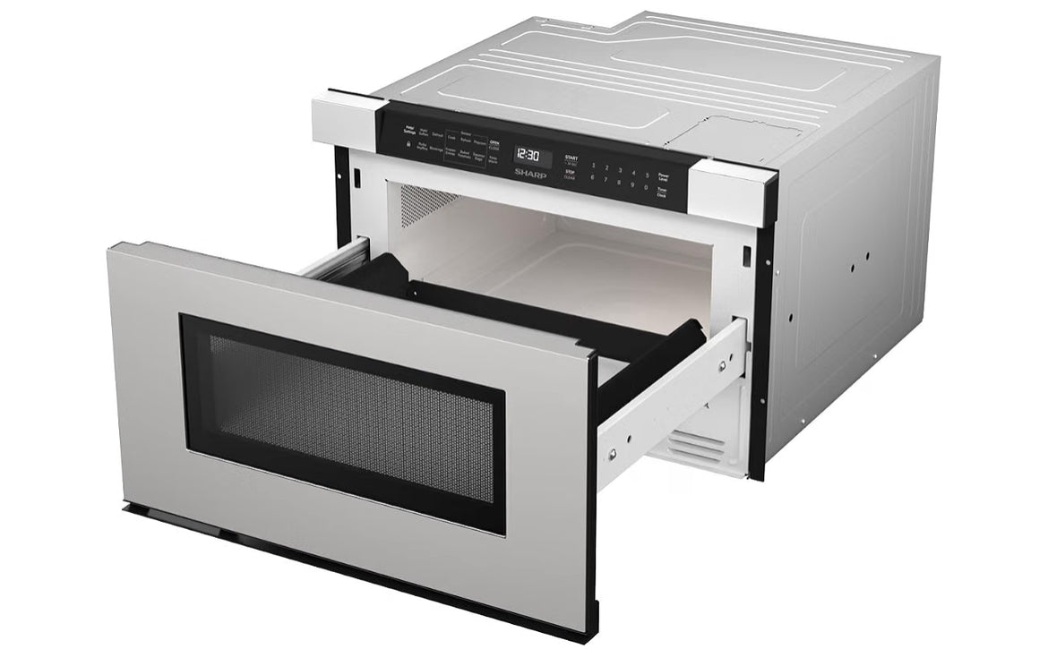 Sharp SMD2440JS 24 in. 1.2 cu. ft. Built-In Microwave Drawer Oven
950 Watt, Angled Touch Control Panel, Stainless Steel