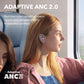 Soundcore by Anker Liberty 4 NC Wireless Earbuds, 98.5% Noise Reduction, Adaptive Noise Cancelling to Ears and Environment, Hi-Res Sound, 50H Battery, Wireless Charging, Bluetooth 5.3