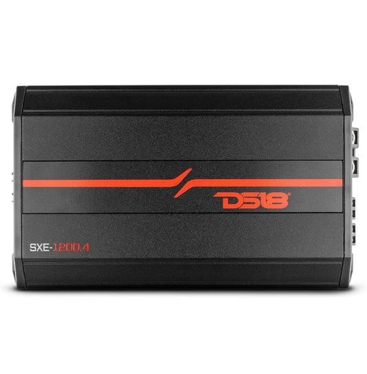 DS18 SXE-1200.4/BK Car Amplifier Stereo Full-Range Class A/B 4-Channel - NEW