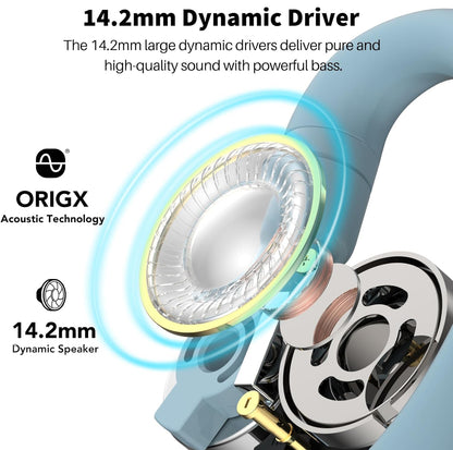 True Open Ear Wireless Lightweight w/ Multi-Angle, Dual-Axis Design for Long-Lasting Comfort - Blue