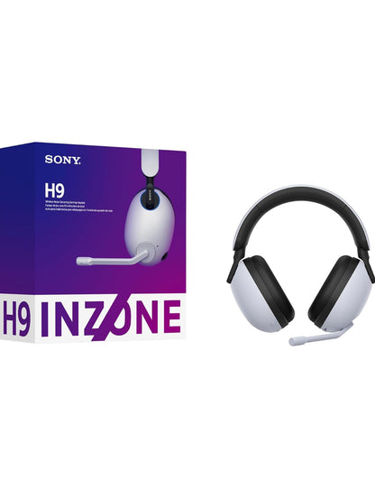 Sony INZONE H9 Speletjie-koptelefoon, Draadlose geraasonderdrukking Bluetooth-koptelefoon met mikrofoon, 360 ruimtelike klank, vir rekenaar en PS5 (WH-G900N) - Wit