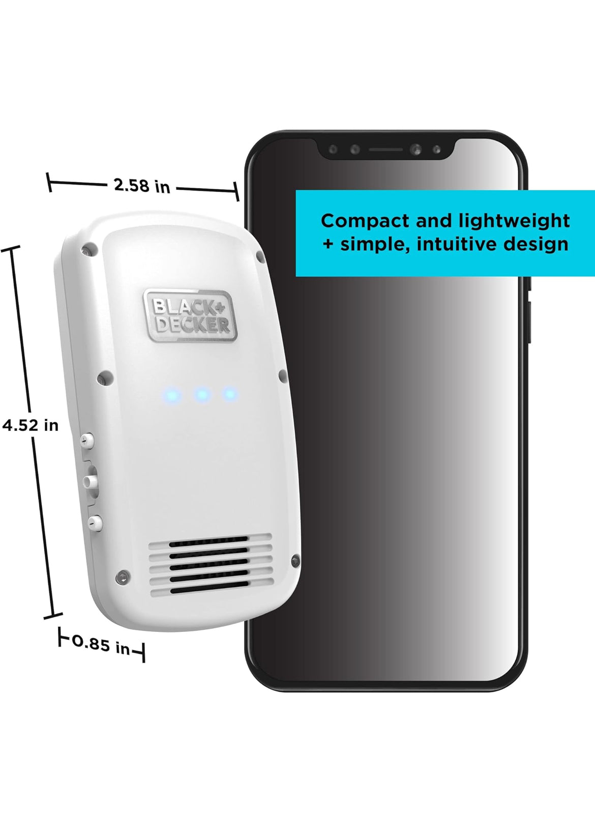 BLACK+DECKER Comfortpak, Draagbare Verkoelings- en Verhittingstoestel, Wolkwit (BCWCC101-10)