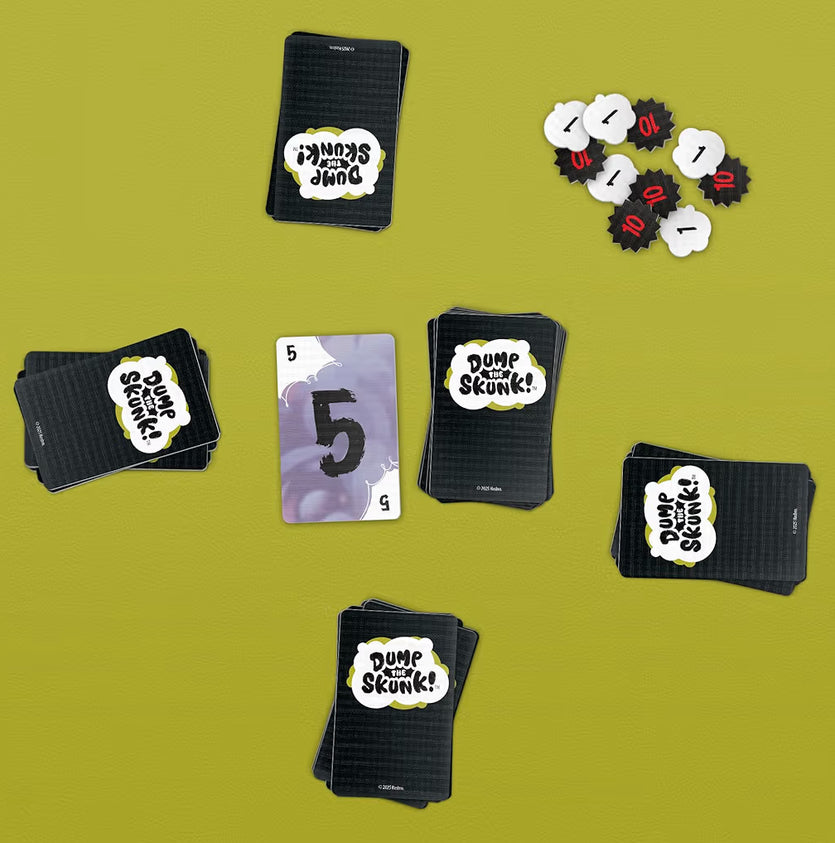 Dump The Skunk! Game | Family Card Game Ages 7 and Up - 2-6 Players Easy to Learn Games for Kids, Teens, and Adults