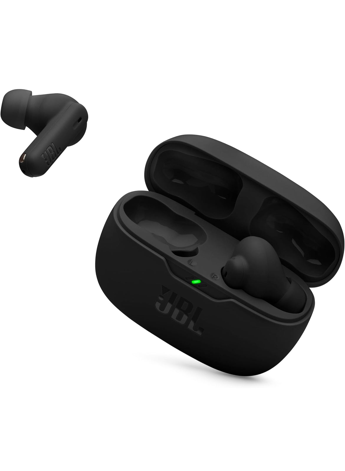 JBL Vibe Beam 2 - True Wireless Noise Cancelling Earbuds Pure Bass Sound & Smart Ambient Technology, 4mics for Crisp, Clear Calls, up to 40Hrs of Playback, IP54 Dust & Water Resistant (Black)