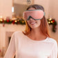 Eyeris 1 Eye Massager w/ Heat, Smart Sleep Mask for Dry Eyes Relax, Reduce Strain - (Pink)