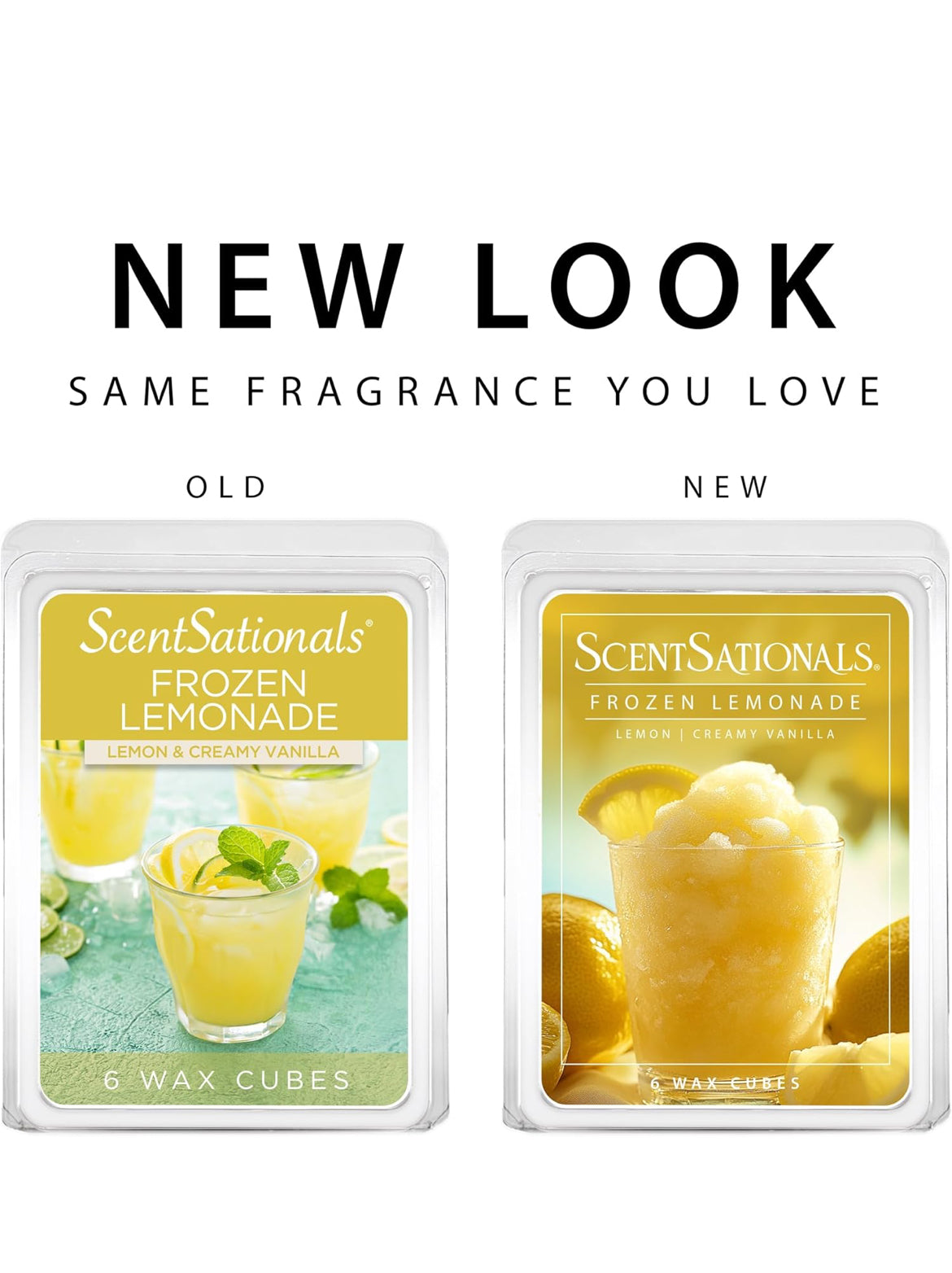 Scentsationals Wax Melts, Wax Cubes Strong Scent - Frozen Lemonade - Long Lasting Scented Wax Melts for Warmer - 10oz (Pack of 4)