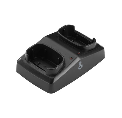 Cobra PX Professionele Walkie Talkie 2-rigting-laaistasie met UBS-laaikabel - Dubbele draagbare tafelbladlaaier, versoenbaar met PX650-besigheidsmodelle