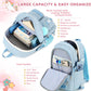 Backpack for girls Laptop Backpacks 15.6 Inch College Cute Bookbag Anti Theft Primary Elementary School Bag Casual Daypack for Teens Girl Women Students (Blue)