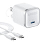 Anker Nano 45W Type C Charger Fast Charging, Compact and Foldable - (White)