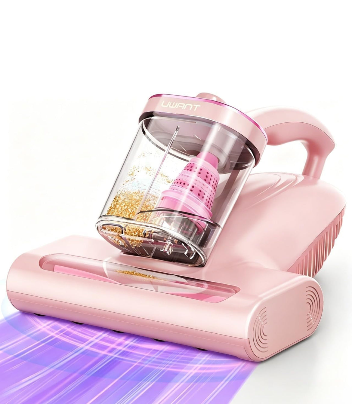 Liggewig Matras Stofsuier met 16Kpa Suigkrag Metaalrol 253.7nm Uv-c 36000RPM/Min 149℉ Verhitting HEPA-filter & Ultrasonies