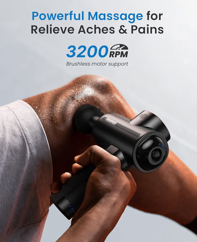Massage Gun Deep Tissue Percussion Handheld Neck Massager Electric Mini Back Massagers with Carry Case