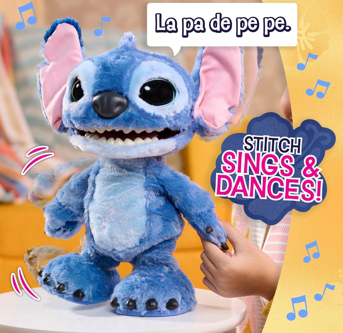 Just Play Disney Stitch Ultimate Interactive 17" Plush Toy, 100+ Sounds & Reactions, Inspired by Disney’s Live-Action Lilo & Stitch Film