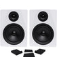 Rockville 2 DPM5W Dual Powered 5.25" 300w Active Recording Studio Monitors+Pads