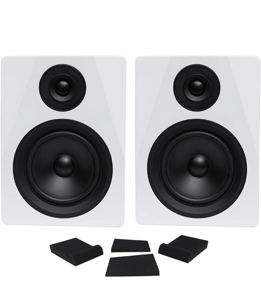 Rockville 2 DPM5W Dubbel Aangedrewe 5.25" 300w Aktiewe Opnameateljee Monitors+Pads