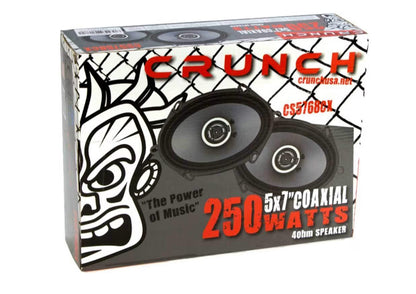 Crunch CS-reeks Koaksiale Luidsprekers 5 x 7 duim / 6 x 8 250 Watt maks - NUUT