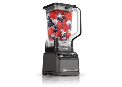 Ninja BR201AMZ professionele versapper 2.0, 1200 watt, Auto-iQ-program, Total Crushing Blades, 72-oz. Kan met skottelgoedwasserwasbare onderdele - donkergrys