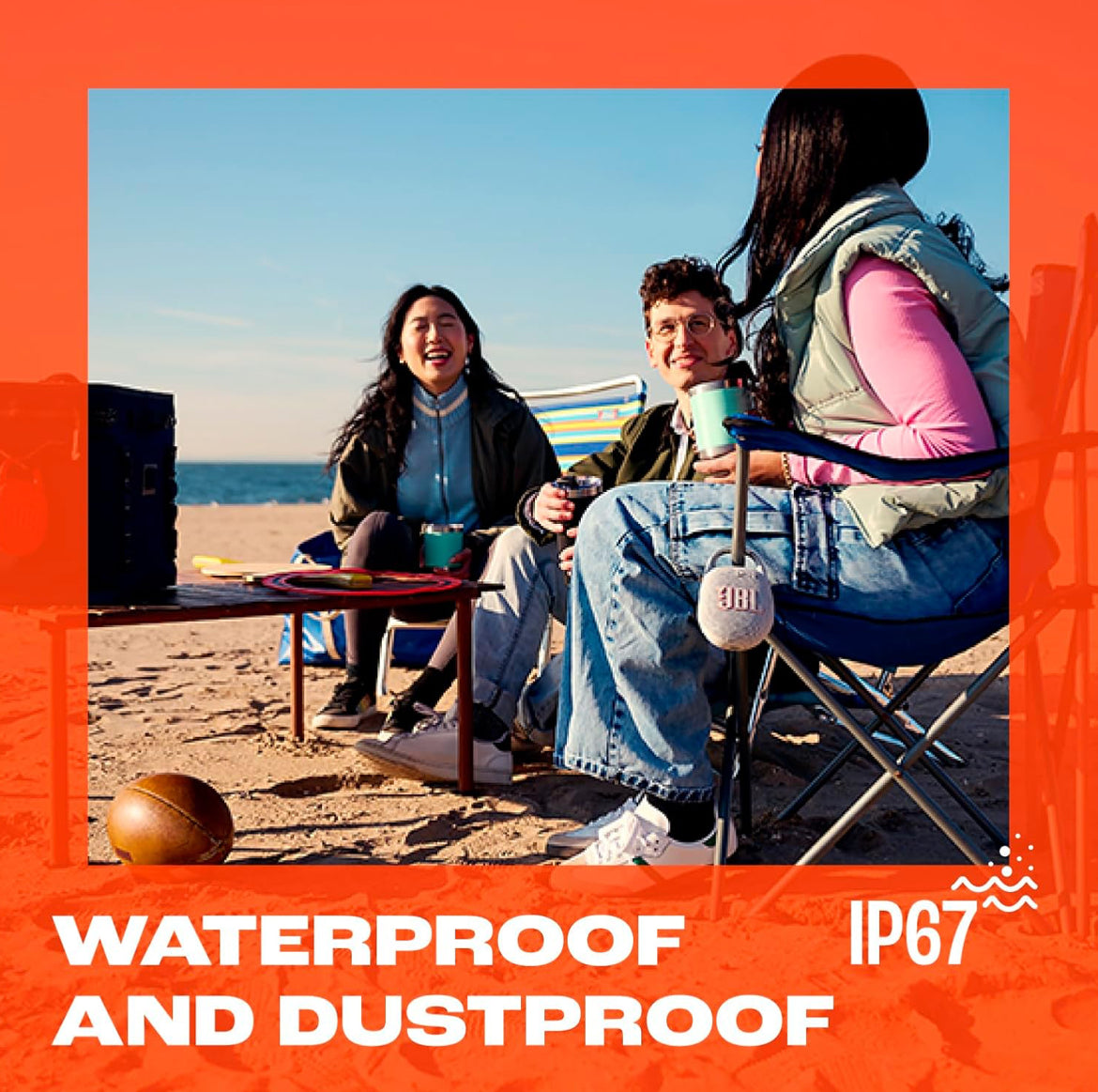 JBL Clip 5 - Ultra-Portable, Waterproof & Dustproof Bluetooth Speaker, Big Pro Sound with Punchy bass - (Squad)