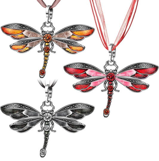 3 STKS Naaldwerkhalsband Naaldwerkbedeltjie Hanger Boheemse Juweliersware vir Vroue Kleurvolle Emalje Vintage Etniese Multilaagketting