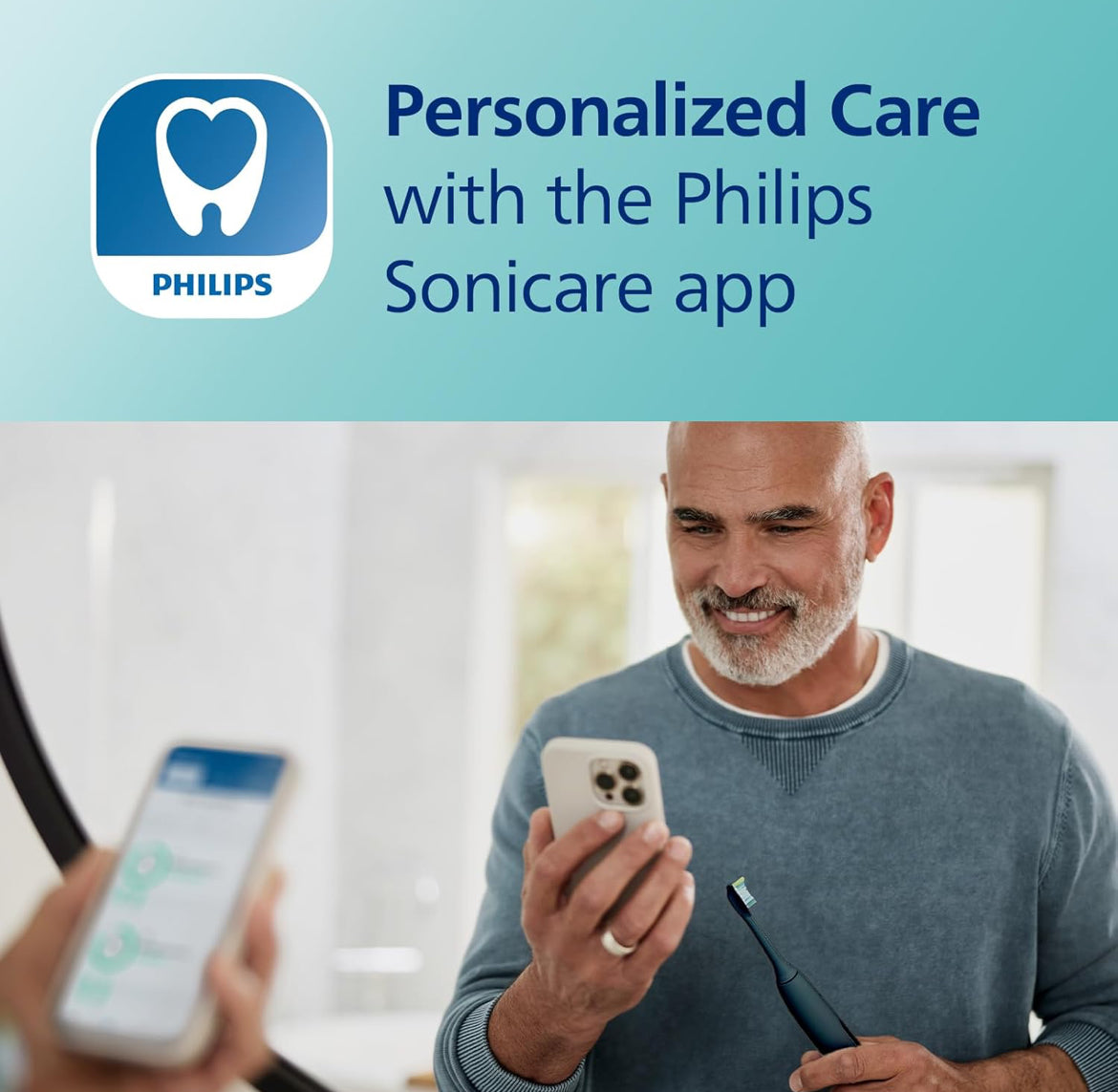 Philips Sonicare DiamondClean Smart 9300 Elektriese Tandeborsel, Soniese Tandeborsel met Toep, Druksensor, Borselkopbespeuring, 4 Borselmodusse en 3 Intensiteitsvlakke – Swart (Model HX9903/15)