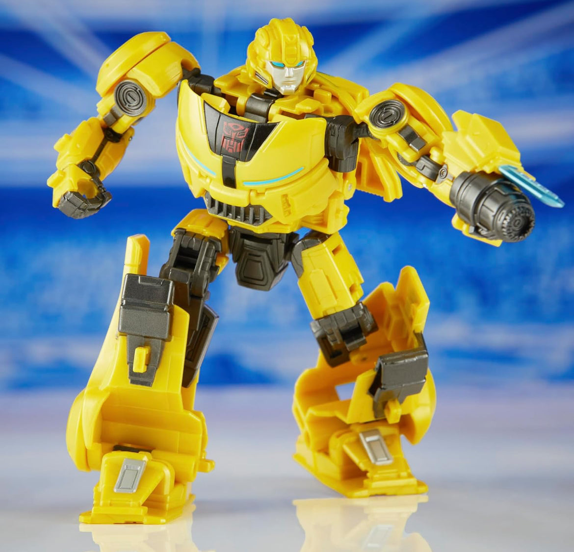 Transformers: One Prime Changer Bumblebee (B-127) 5-Inch Robot Action Figure, Interactive Toys for Boys and Girls Ages 6 and Up
