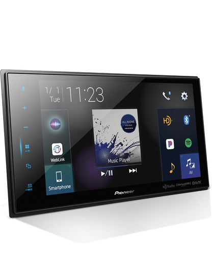 Pioneer DMH-C5500NEX 8" Capacitive Touchscreen Modular Chassis Car Stereo
Digital Multimedia Receiver, Wired Apple CarPlay & Android Auto, Alexa, Bluetooth, Backup Camera, FLAC, Hi-Volt RCA