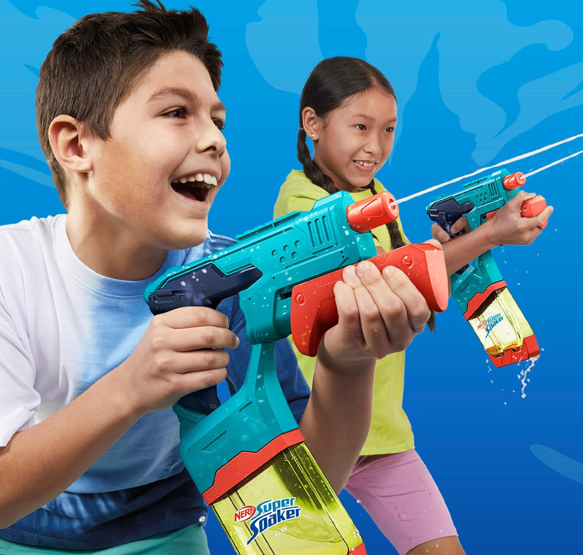 Nerf Super Soaker Dunk-Fill 2-Pack, 2 Water Blasters, Easy Instant Fill Tanks, Just Dunk & Go, 10.1 Fluid Ounce Tanks, Water Toys, Ages 6+