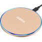 New Anti-Slip Wireless Charger 15W Max Fast Charging Pad Compatible w/ iPhone,Samsung Galaxy - Champagne