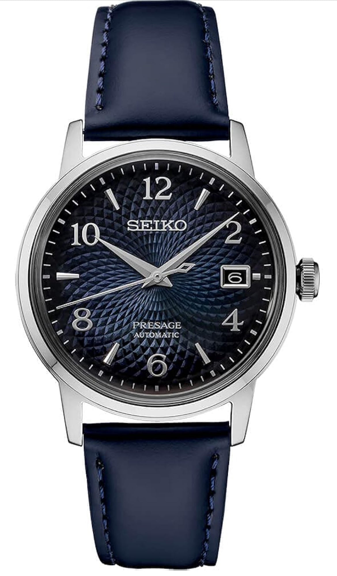 SEIKO Outomatiese Horlosie vir Mans - Presage Cocktail Time - Patroonontwerp met Goue Syfers en Datumkalender, 50m Waterbestand