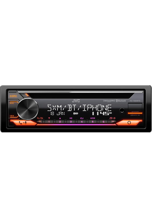 JVC KD-T920BTS-motorstereo met Bluetooth, vooraansluiting vir USB, AUX, Amazon Alexa, SiriusXM Radio Ready, hoëkrag-versterker