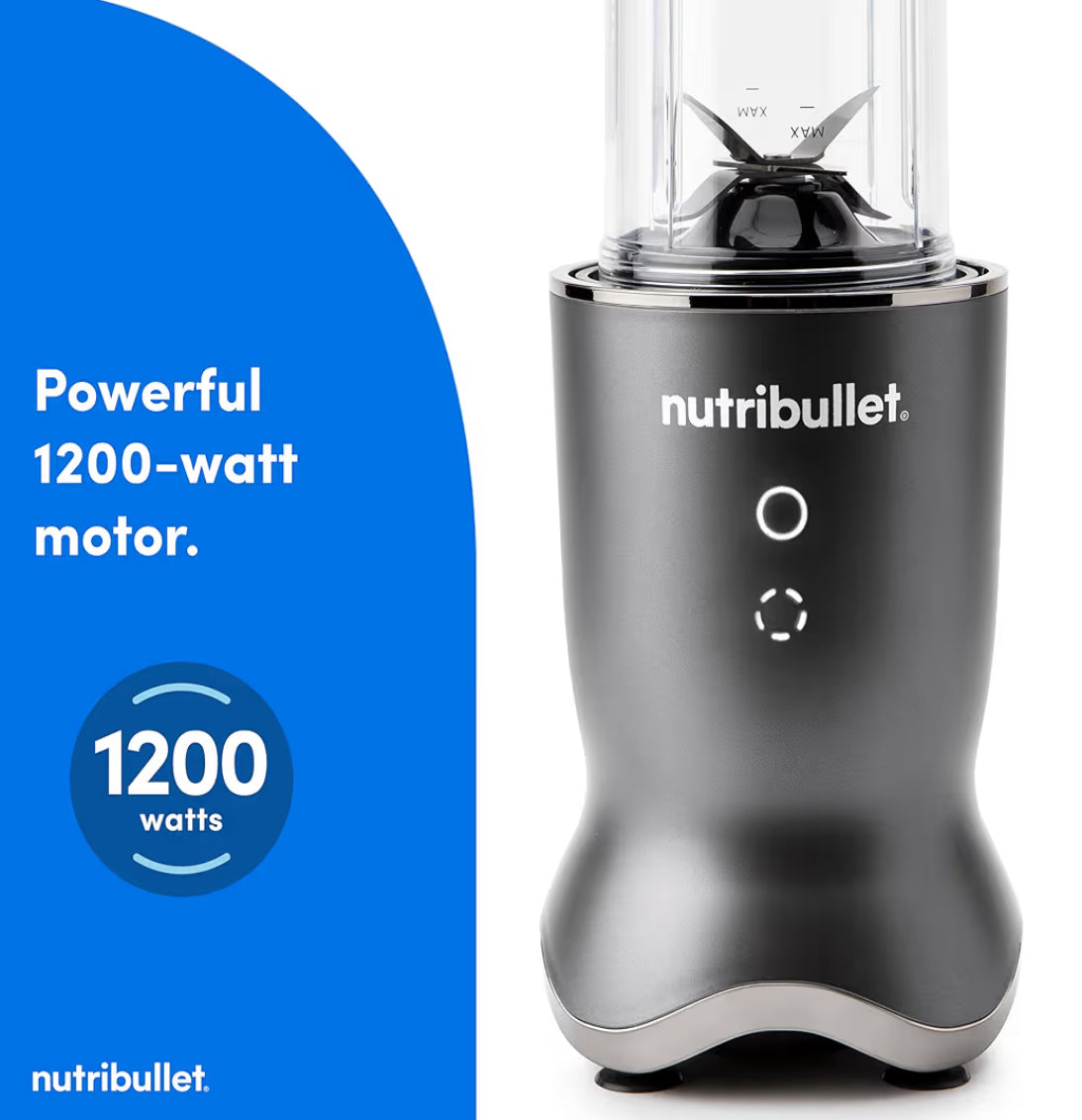 NutriBullet Ultra Persoonlike Versapper 1200 Watt (32 oz) - Grys