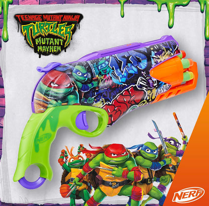 Nerf Teenage Mutant Ninja Turtles Blaster, 10 Elite Darts, Toy Foam Blasters, Ages 8 and Up
