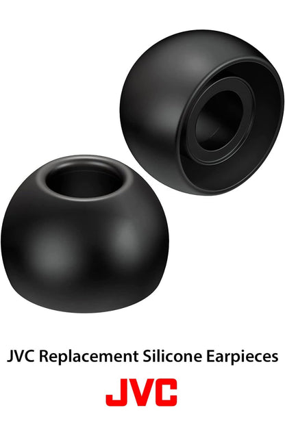 JVC-vervangingssilikoonoorfone – Stel van (6) oorpunte, pas by baie JVC-modelle (medium) - EPFX2MZ (deursigtig)