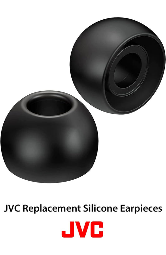 JVC-vervangingssilikoonoorfone – Stel van (6) oorpunte, pas by baie JVC-modelle (medium) - EPFX2MZ (deursigtig)